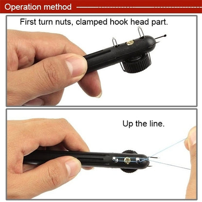 Fishing Line String Knotter Fishing Hook Tie Device Manual Knot Tying Tool, Fishing Hook Tie Device