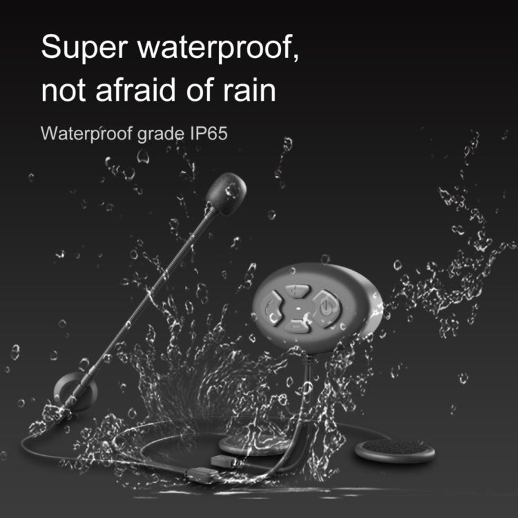 Dier DK11 800m Helmet Wireless Bluetooth Headset 5.0 Waterproof Double Motorcycle Call headset, DK11