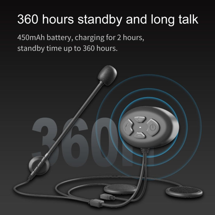 Dier DK11 800m Helmet Wireless Bluetooth Headset 5.0 Waterproof Double Motorcycle Call headset, DK11