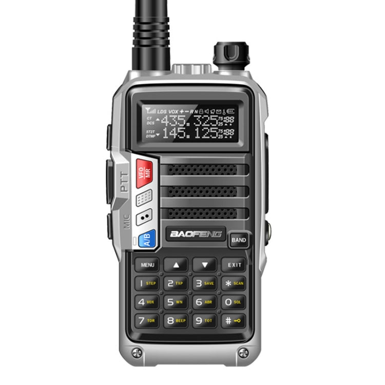 Baofeng BF-UV5R Plus S9 FM Interphone Handheld Walkie Talkie, US Plug, Silver, US Plug, Black, US Plug, Red, US Plug