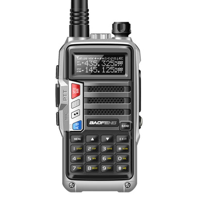 Baofeng BF-UV5R Plus S9 FM Interphone Handheld Walkie Talkie, US Plug, Silver, US Plug, Black, US Plug, Red, US Plug