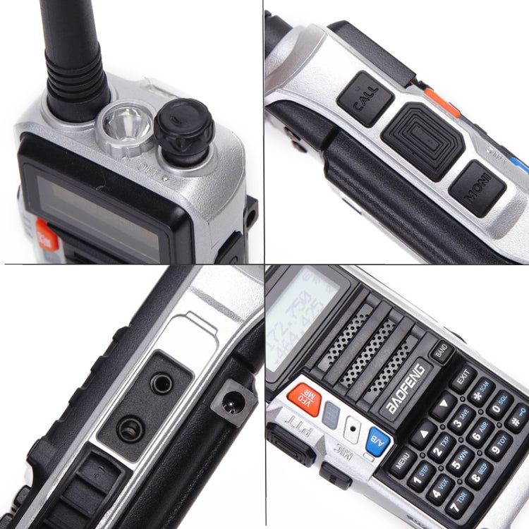 Baofeng BF-UV5R Plus S9 FM Interphone Handheld Walkie Talkie, US Plug, Silver, US Plug, Black, US Plug, Red, US Plug