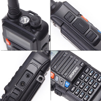 Baofeng BF-UV5R Plus S9 FM Interphone Handheld Walkie Talkie, EU Plug, Black, EU Plug
