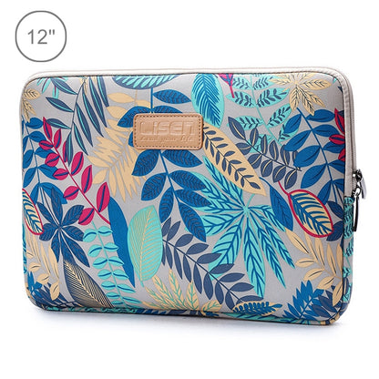 Lisen 12 inch Sleeve Case Colorful Leaves Zipper Briefcase Carrying Bag for iPad, Macbook, Samsung, Lenovo, Sony, DELL Alienware, CHUWI, ASUS, HP, 12 inch and Below Laptops / Tablets, 12 inch