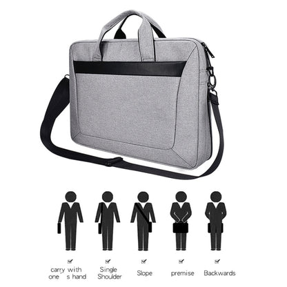 DJ06 Oxford Cloth Waterproof Wear-resistant Portable Expandable Laptop Bag for 15.4 inch Laptops, with Detachable Shoulder Strap, 15.4 inch