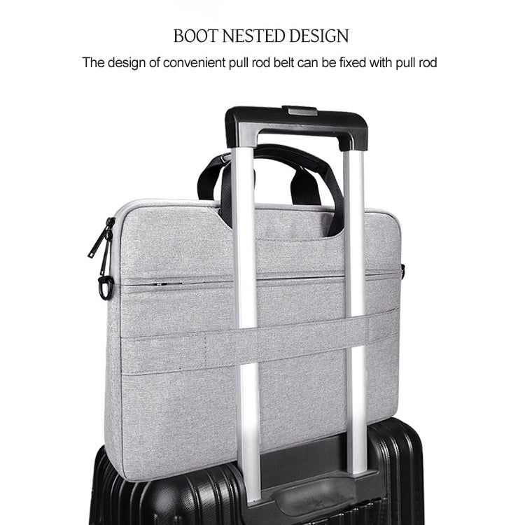 DJ08 Oxford Cloth Waterproof Wear-resistant Laptop Bag for 13.3 inch Laptops, with Concealed Handle & Luggage Tie Rod & Adjustable Shoulder Strap, 13.3 inch