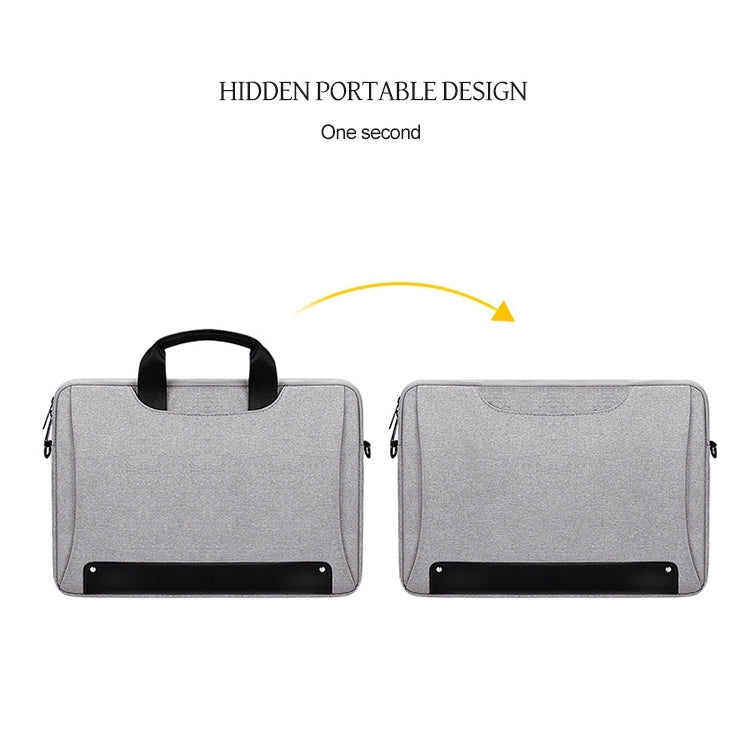 DJ08 Oxford Cloth Waterproof Wear-resistant Laptop Bag for 14.1 inch Laptops, with Concealed Handle & Luggage Tie Rod & Adjustable Shoulder Strap, 14.1 inch