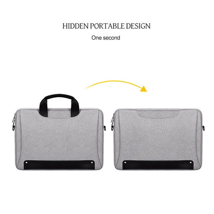 DJ08 Oxford Cloth Waterproof Wear-resistant Laptop Bag for 15.4 inch Laptops, with Concealed Handle & Luggage Tie Rod & Adjustable Shoulder Strap, 15.4 inch