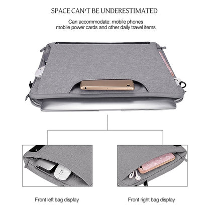 DJ08 Oxford Cloth Waterproof Wear-resistant Laptop Bag for 15.6 inch Laptops, with Concealed Handle & Luggage Tie Rod & Adjustable Shoulder Strap, For 15.6 inch, 15.6 inch