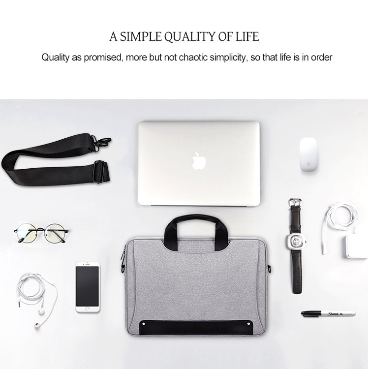 DJ08 Oxford Cloth Waterproof Wear-resistant Laptop Bag for 15.6 inch Laptops, with Concealed Handle & Luggage Tie Rod & Adjustable Shoulder Strap, For 15.6 inch, 15.6 inch