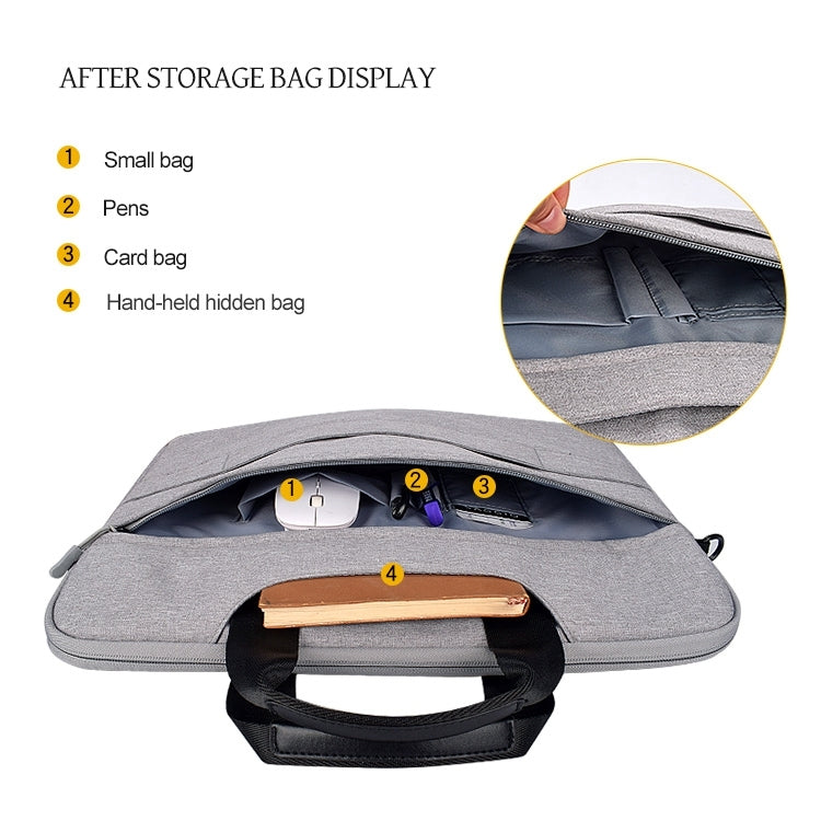 DJ08 Oxford Cloth Waterproof Wear-resistant Laptop Bag for 15.6 inch Laptops, with Concealed Handle & Luggage Tie Rod & Adjustable Shoulder Strap, For 15.6 inch, 15.6 inch
