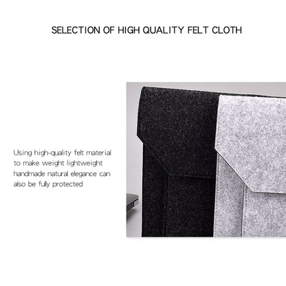ND06 Multi-purpose Felt Button Laptop Inner Bag for 15.4 inch Laptop, 15.4 inch