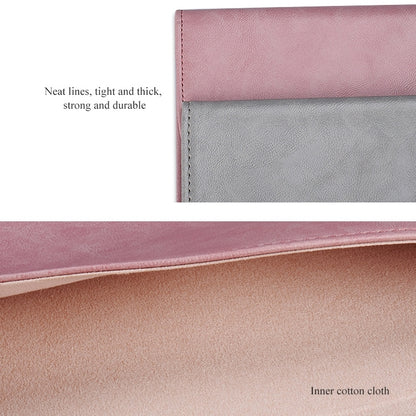 PU01S PU Leather Horizontal Invisible Magnetic Buckle Laptop Inner Bag for 15.4 inch laptops, 15.4 inch