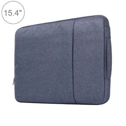 15.4 inch Universal Fashion Soft Laptop Denim Bags Portable Zipper Notebook Laptop Case Pouch for MacBook Air / Pro, Lenovo and other Laptops, Size: 39.2x28.5x2cm, 15.4 inch Grey, 15.4 inch Dark Blue, 15.4 inch Black