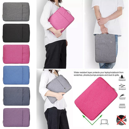 15.4 inch Universal Fashion Soft Laptop Denim Bags Portable Zipper Notebook Laptop Case Pouch for MacBook Air / Pro, Lenovo and other Laptops, Size: 39.2x28.5x2cm, 15.4 inch Grey, 15.4 inch Dark Blue, 15.4 inch Black