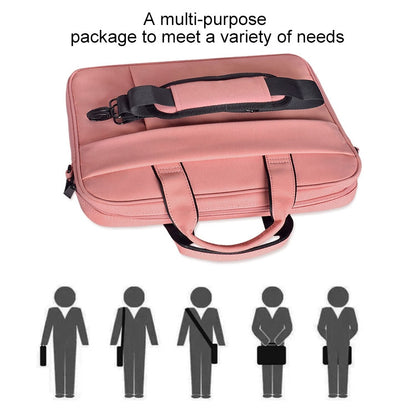DJ03 Waterproof Anti-scratch Anti-theft One-shoulder Handbag for 13.3 inch Laptops, with Suitcase Belt, DJ03 13.3 inch Black, DJ03 13.3 inch Pink, DJ03 13.3 inch Navy Blue