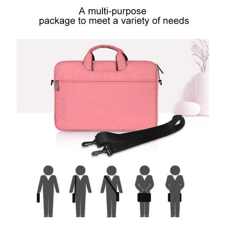 ST01S Waterproof Oxford Cloth Hidden Portable Strap One-shoulder Handbag for 15.6 inch Laptops, ST01S 15.6 inch Navy Blue, ST01S 15.6 inch Black, ST01S 15.6 inch Pink, ST01S 15.6 inch Light Grey, ST01S 15.6 inch Dark Gray