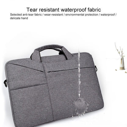 ST02S Waterproof Tear Resistance Hidden Portable Strap One-shoulder Handbag for 13.3 inch Laptops, with Suitcase Belt, ST02S 13.3 inch Black, ST02S 13.3 inch Dark Gray, ST02S 13.3 inch Pink, ST02S 13.3 inch Light Grey, ST02S 13.3 inch Navy Blue