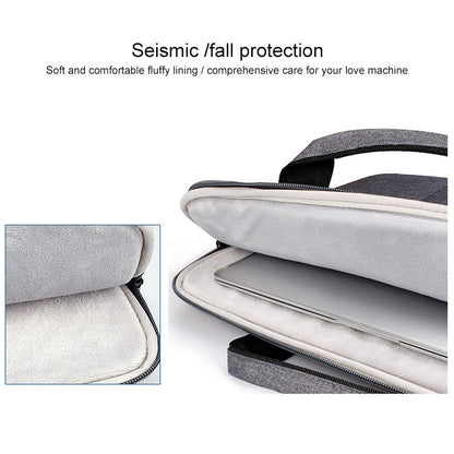 ST02S Waterproof Tear Resistance Hidden Portable Strap One-shoulder Handbag for 13.3 inch Laptops, with Suitcase Belt, ST02S 13.3 inch Black, ST02S 13.3 inch Dark Gray, ST02S 13.3 inch Pink, ST02S 13.3 inch Light Grey, ST02S 13.3 inch Navy Blue