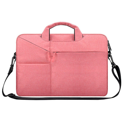 ST02S Waterproof Tear Resistance Hidden Portable Strap One-shoulder Handbag for 13.3 inch Laptops, with Suitcase Belt, ST02S 13.3 inch Black, ST02S 13.3 inch Dark Gray, ST02S 13.3 inch Pink, ST02S 13.3 inch Light Grey, ST02S 13.3 inch Navy Blue