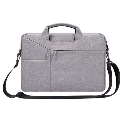 ST02S Waterproof Tear Resistance Hidden Portable Strap One-shoulder Handbag for 13.3 inch Laptops, with Suitcase Belt, ST02S 13.3 inch Black, ST02S 13.3 inch Dark Gray, ST02S 13.3 inch Pink, ST02S 13.3 inch Light Grey, ST02S 13.3 inch Navy Blue