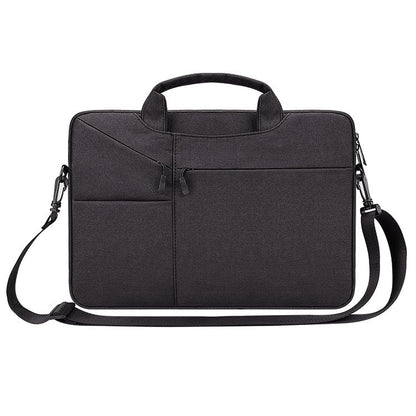 ST02S Waterproof Tear Resistance Hidden Portable Strap One-shoulder Handbag for 14.1 inch Laptops, with Suitcase Belt, ST02S 14.1 inch Black, ST02S 14.1 inch Dark Gray, ST02S 14.1 inch Pink, ST02S 14.1 inch Light Grey, ST02S 14.1 inch Navy Blue