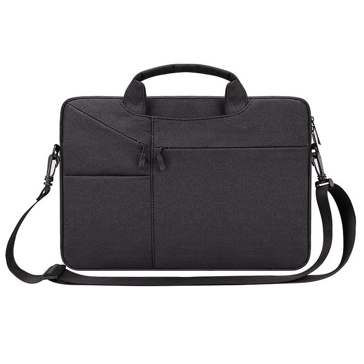 ST02S Waterproof Tear Resistance Hidden Portable Strap One-shoulder Handbag for 15.6 inch Laptops, with Suitcase Belt, ST02S 15.6 inch Black, ST02S 15.6 inch Dark Gray, ST02S 15.6 inch Pink, ST02S 15.6 inch Light Grey, ST02S 15.6 inch Navy Blue