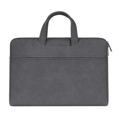 ST06 Waterproof PU Leather Zipper Hidden Portable Strap One-shoulder Handbag for 14.1 inch Laptops, with Suitcase Belt, ST06 14.1 inch Dark Gray, ST06 14.1 inch Pink, ST06 14.1 inch Light Grey