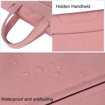ST06 Waterproof PU Leather Zipper Hidden Portable Strap One-shoulder Handbag for 15.6 inch Laptops, with Suitcase Belt, ST06 15.6 inch Dark Gray, ST06 15.6 inch Pink, ST06 15.6 inch Light Grey