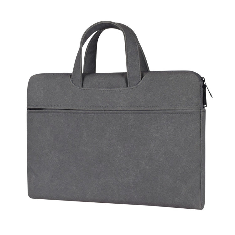 ST06 Waterproof PU Leather Zipper Hidden Portable Strap One-shoulder Handbag for 15.6 inch Laptops, with Suitcase Belt, ST06 15.6 inch Dark Gray, ST06 15.6 inch Pink, ST06 15.6 inch Light Grey