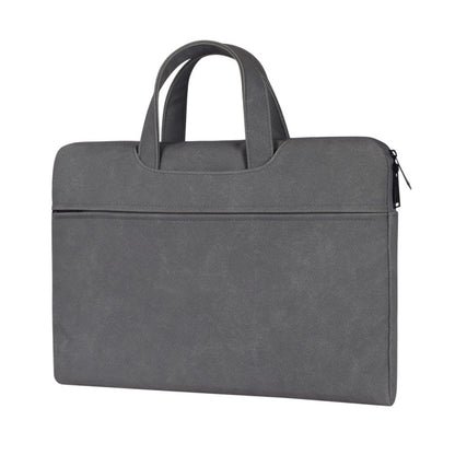 ST06 Waterproof PU Leather Zipper Hidden Portable Strap One-shoulder Handbag for 15.6 inch Laptops, with Suitcase Belt, ST06 15.6 inch Dark Gray, ST06 15.6 inch Pink, ST06 15.6 inch Light Grey