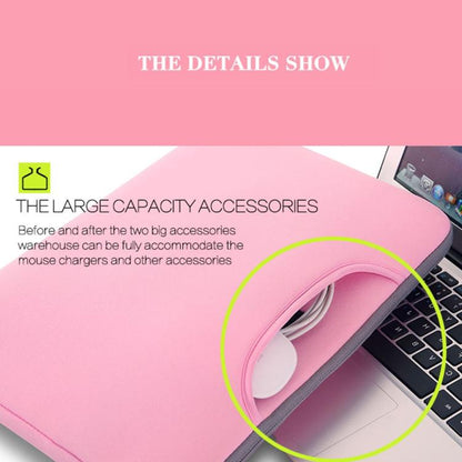 15.6 inch Portable Air Permeable Handheld Sleeve Bag for Laptops, Size: 41.5x30.0x3.5cm, 15.6 inch Grey, 15.6 inch Magenta, 15.6 inch Black, 15.6 inch Pink, 15.6 inch Green