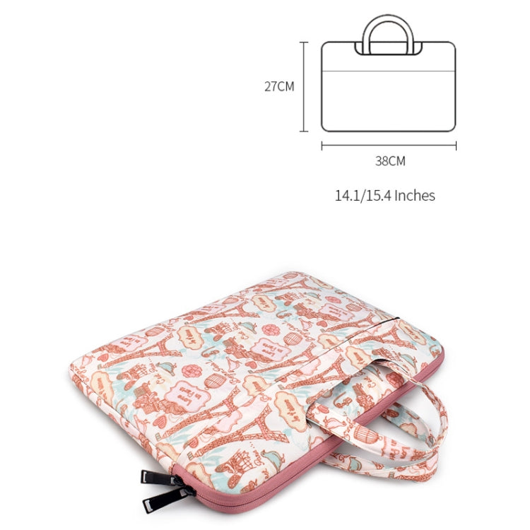 Canvas Waterproof Laptop Handbag for 14.1 inch Laptops, 14.1 inch