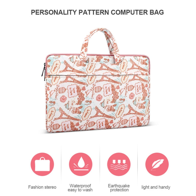 Canvas Waterproof Laptop Handbag for 14.1 inch Laptops, 14.1 inch