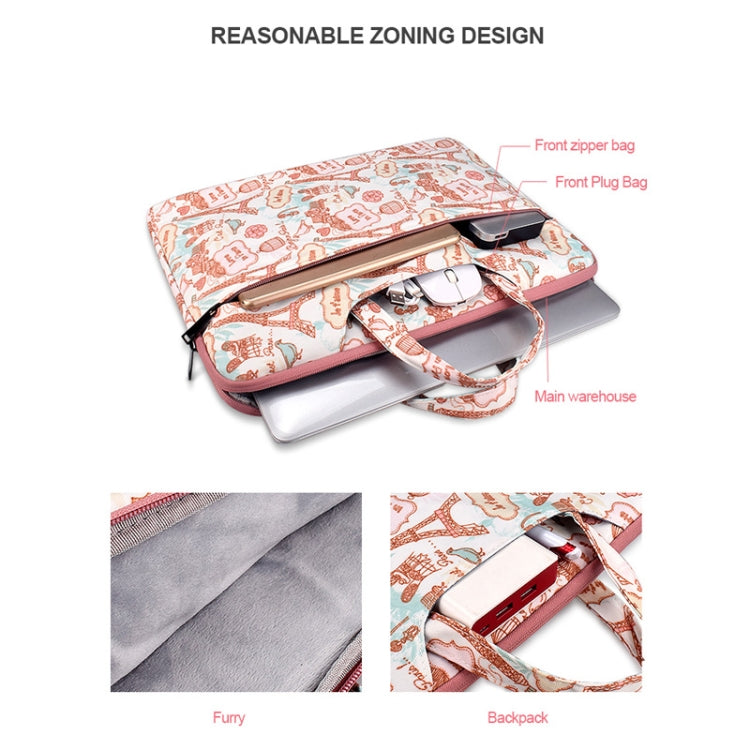 Canvas Waterproof Laptop Handbag for 14.1 inch Laptops, 14.1 inch