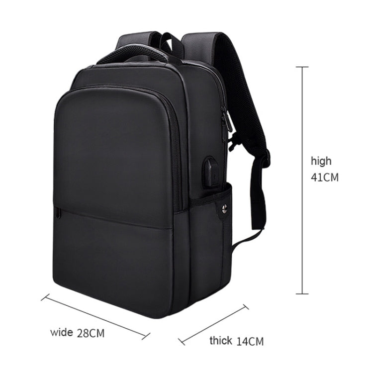 Polyester Laptop Backpack for Below 15 inch Laptops, with USB Interface Trunk Trolley Strap