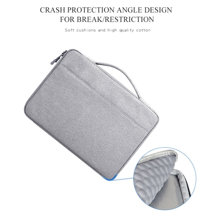Oxford Cloth Waterproof Laptop Handbag for 14.1 inch Laptops, with Trunk Trolley Strap, 14.1 inch