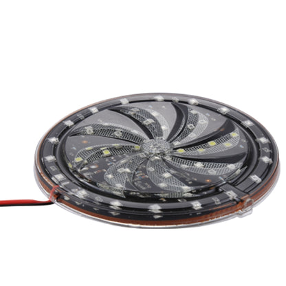 58 LEDs SMD 2835 Motorcycle Modified Windmill Angel Eyes RGB Light Fire Wheel Light Styling Flash Atmosphere Lamp, Diameter: 10cm, DC 12V, 58 LEDs Diameter: 10cm