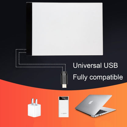 Ultra-thin A4 Size Portable USB LED Artcraft Tracing Light Box Copy Board for Artists Drawing Sketching Animation and X-ray Viewing, No Brightness Control
