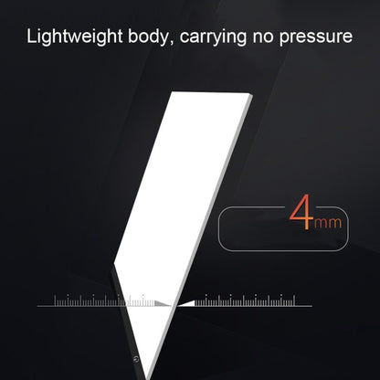 Ultra-thin A4 Size Portable USB LED Artcraft Tracing Light Box Copy Board Brightness Control for Artists Drawing Sketching Animation and X-ray Viewing, Brightness Control No Charger