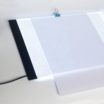 Ultra-thin A4 Size Portable USB LED Artcraft Tracing Light Box Copy Board Brightness Control for Artists Drawing Sketching Animation and X-ray Viewing, Brightness Control