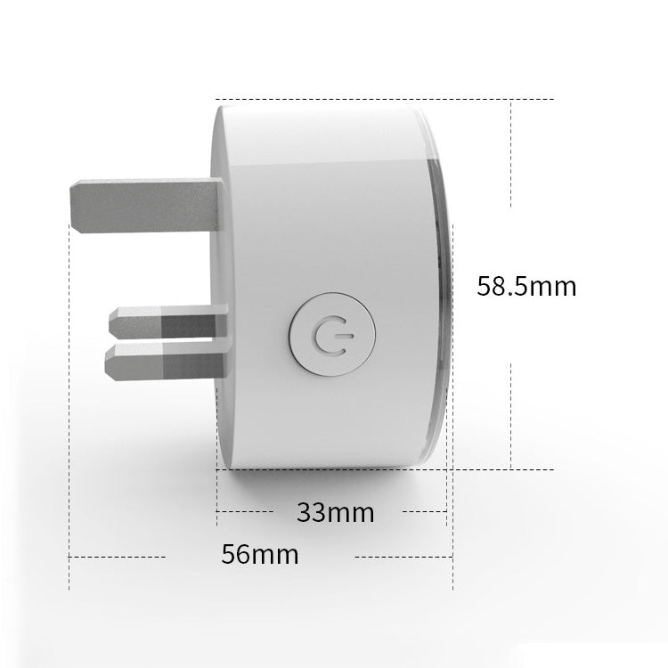 10A RGB Scene Light WiFi Remote Control Smart Socket Works with Alexa & Google Home, AC 220-240V, UK Plug, XS-SSC03
