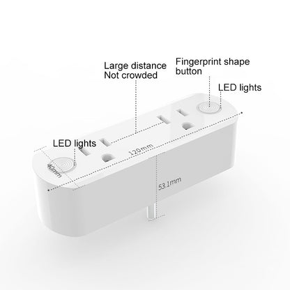 15A WiFi Remote Control Smart Socket Works with Alexa & Google Home & IFTTT, AC 100-240V, US Plug, XS-A23