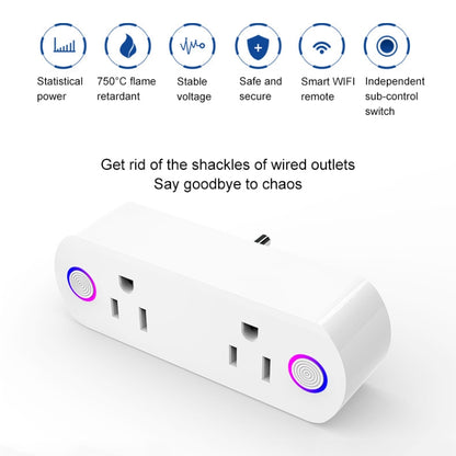 15A WiFi Remote Control Smart Socket Works with Alexa & Google Home & IFTTT, AC 100-240V, US Plug, XS-A23