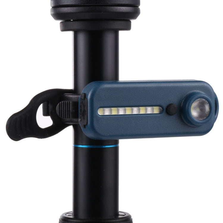 W-014 6 Lamp Beads USB-C / Type-C Rechargeable Red and Blue Warning Bicycle Tail Light, 6 Lamp Beads
