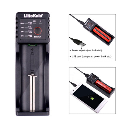 LiitoKala Lii-100 Battery Charger for Li-ion IMR 18650, 18490, 18350, 17670, 17500, 16340 (RCR123), 14500, 10440
