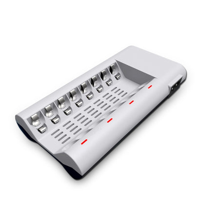 100-240V 8 Slot Battery Charger for AA & AAA Battery, EU Plug