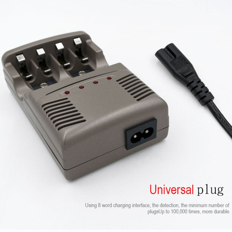 AC 100-240V 4 Slot Battery Charger for AA & AAA & 9V Ni-MH Battery, AU Plug