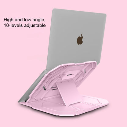 T3 Multi-function Hollow Design Cooling Bracket with 10-Level Adjustable Angle for Notebook,  MacBook, iPad, Mobile Phones, T3 (White), T3 (Black)