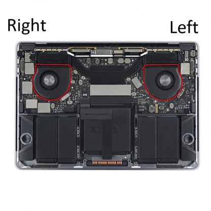1 Pairs CPU Cooling Cooler Fan For MacBook Pro A1989 13 inch 2018 2019, A1989